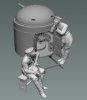 Copper State Models F35-049 Fahrpanzer german leaning crewman 1/35